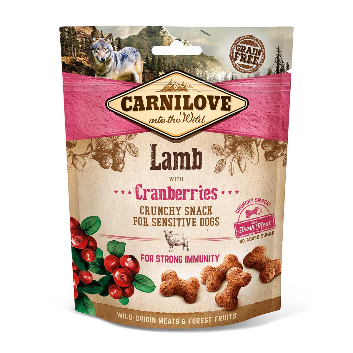 Carnilove Dog - Crunchy Snack - Lamb with Cranberries 200g von Carnilove