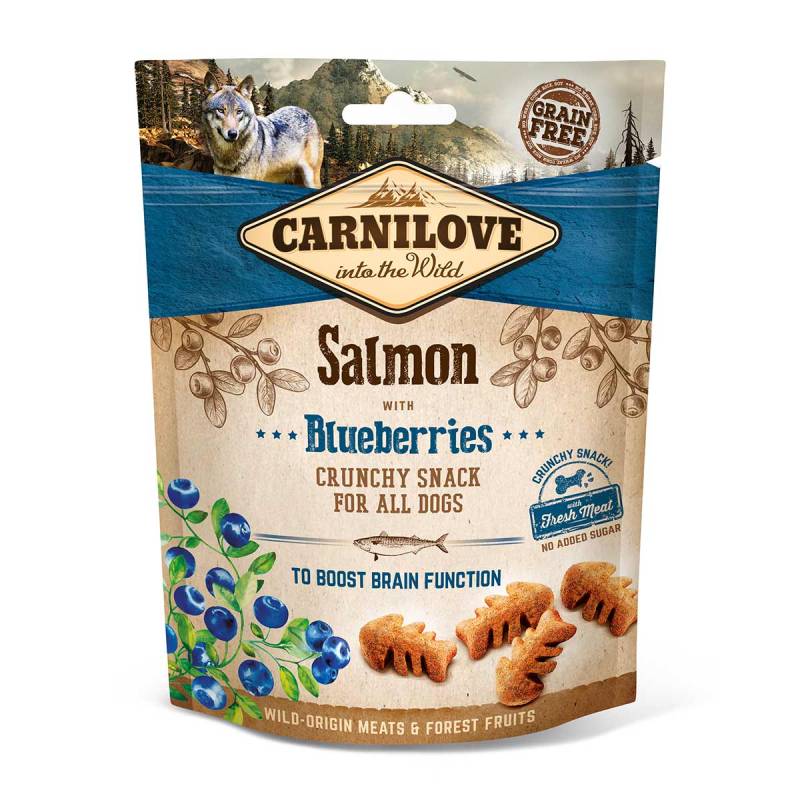 Carnilove Dog - Crunchy Snack - Salmon with Blueberries 200g von Carnilove