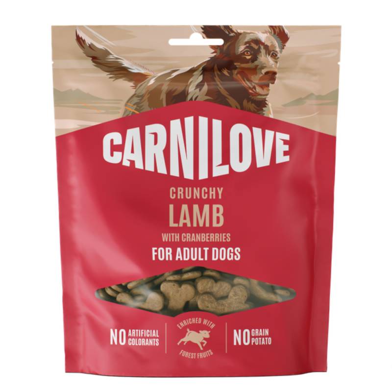 Carnilove Dog Crunchy Snack - Sparpaket: Lamm mit Preiselbeeren (2 x 200 g) von Carnilove
