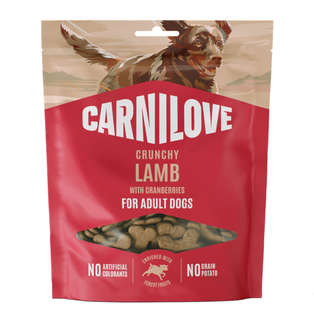 Carnilove Dog Crunchy Snack - Sparpaket: Lamm mit Preiselbeeren (4 x 200 g) von Carnilove