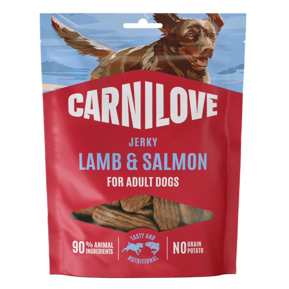 Carnilove Dog Jerky Snack - Sparpaket: Lamm & Lachs (4 x 100 g) von Carnilove