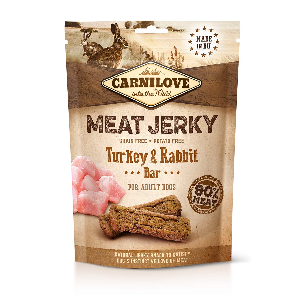 Carnilove Dog - Meat Jerky - Turkey & Rabbit Bar 100g Carnilove Dog - Meat Jerky - Turkey & Rabbit Bar 100g von Carnilove