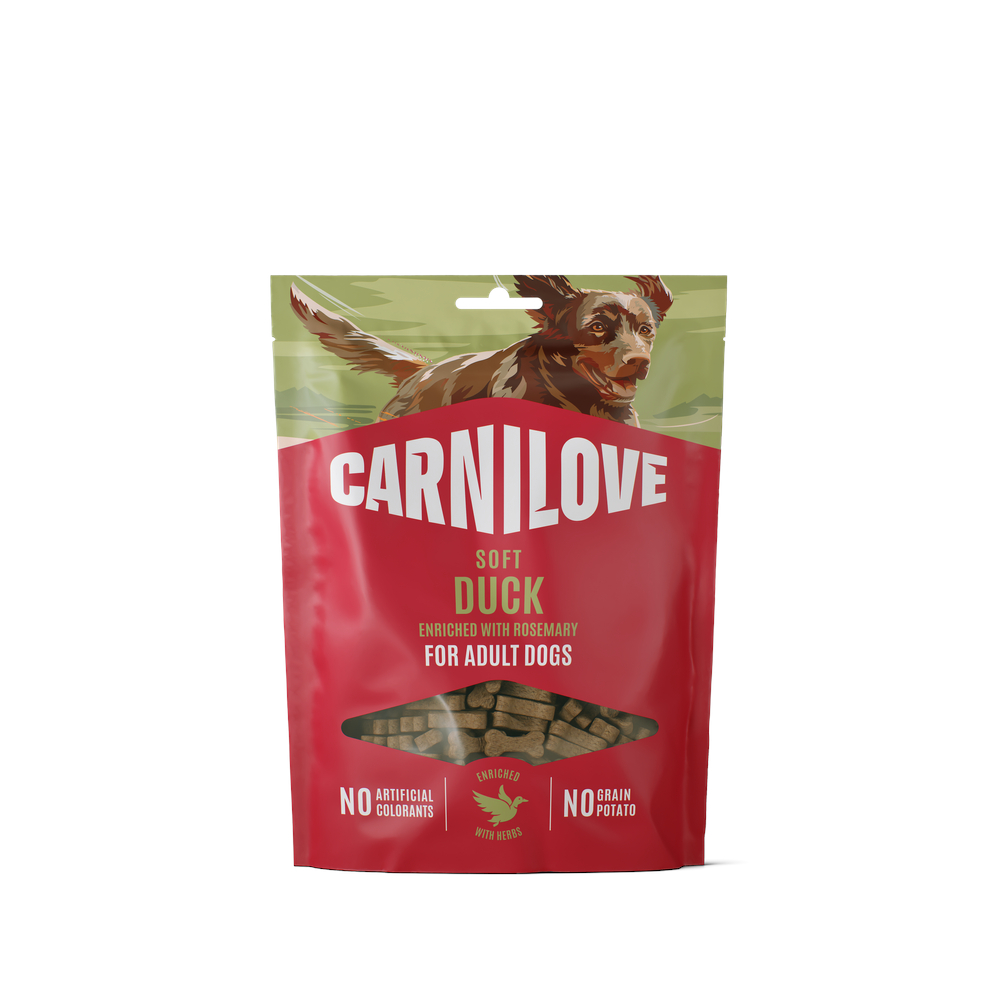 Carnilove Dog Soft Snack - Sparpaket: 4 x 200 g Ente mit Rosmarin von Carnilove