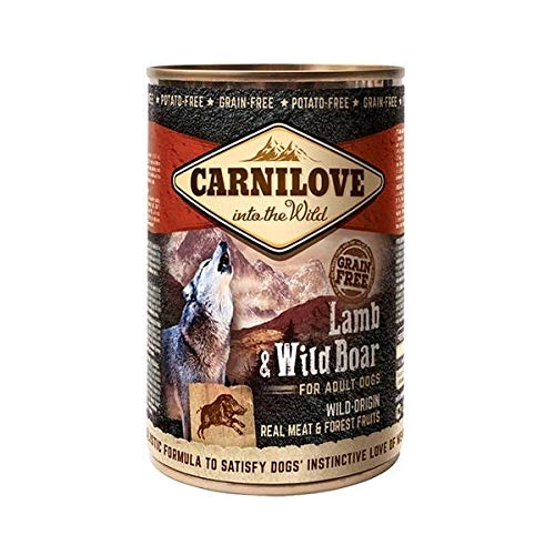 Carnilove Wild Meat Lamb & Wild Boar Nassfutter für Hunde, 400 g, 400 g von CARNILOVE