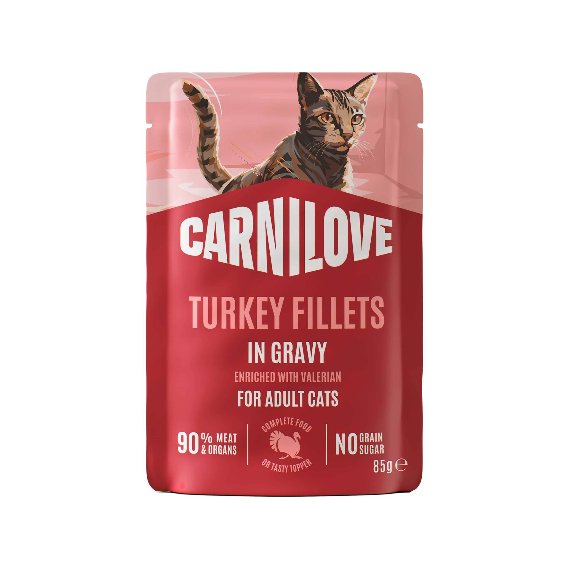 Carnilove Pouch Gravy Cat - Fasan mit Himbeerblättern verfeinert - 24 x 85 g von Carnilove