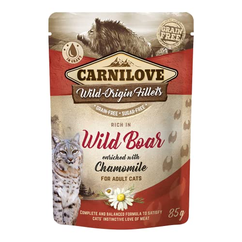 Carnilove Pouch wild Boar kattenvoer 24x85 gr von CARNILOVE