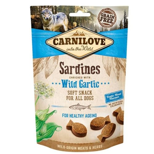 Carnilove Sardinen angereichert mit wildem Knoblauch Soft Snack für alle Hunde Carnilove Sardinen angereichert mit wildem Knoblauch Soft Snack für alle Hunde von CARNILOVE