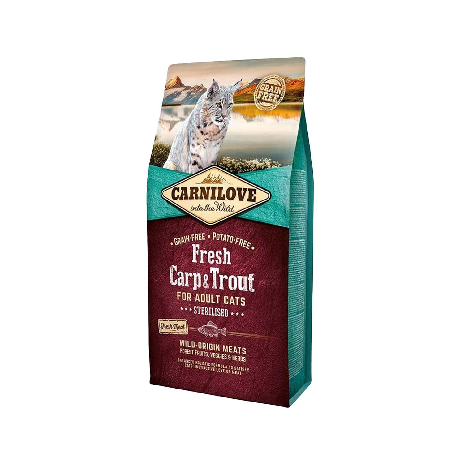 Carnilove Sterilised Katzenfutter - Karpfen & Forelle - 2 kg von Carnilove