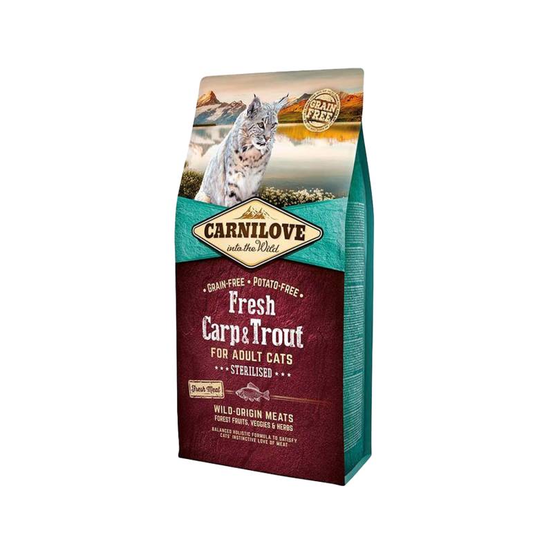 Carnilove Sterilised Katzenfutter - Karpfen & Forelle - 6 kg von Carnilove