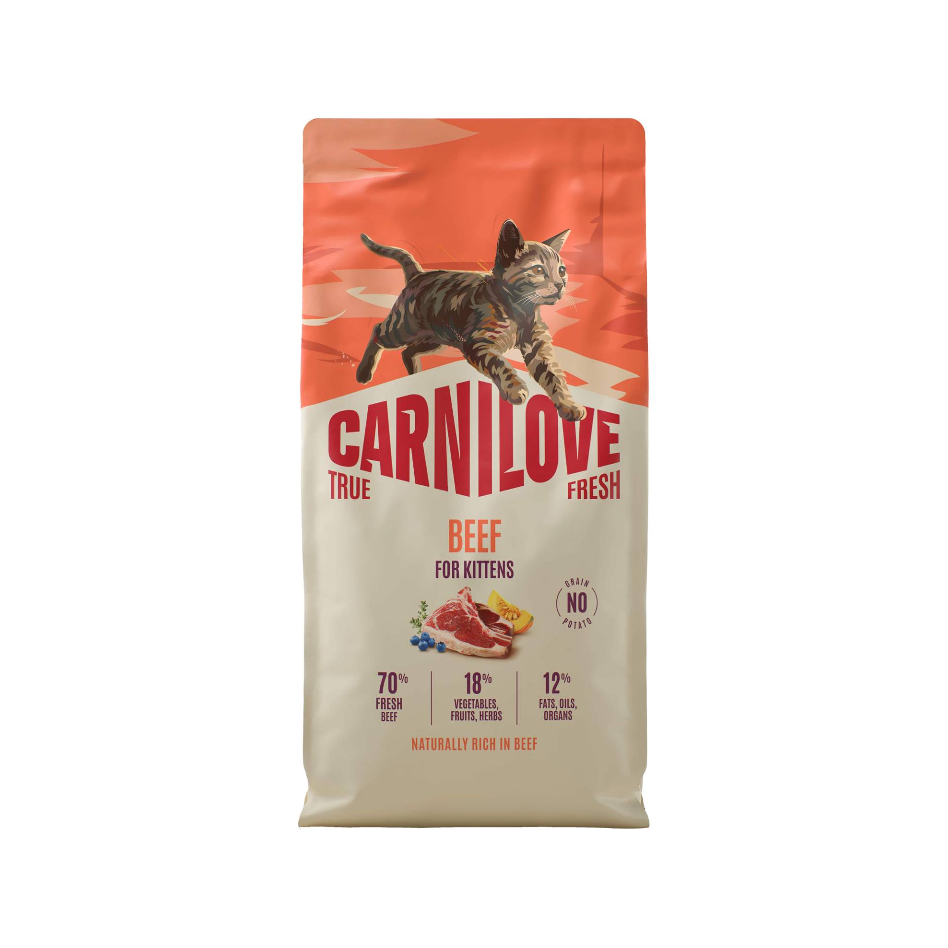 Carnilove True Fresh Kitten - Rind - 2 x 2 kg Carnilove True Fresh Kitten - Rind - 2 x 2 kg von Carnilove