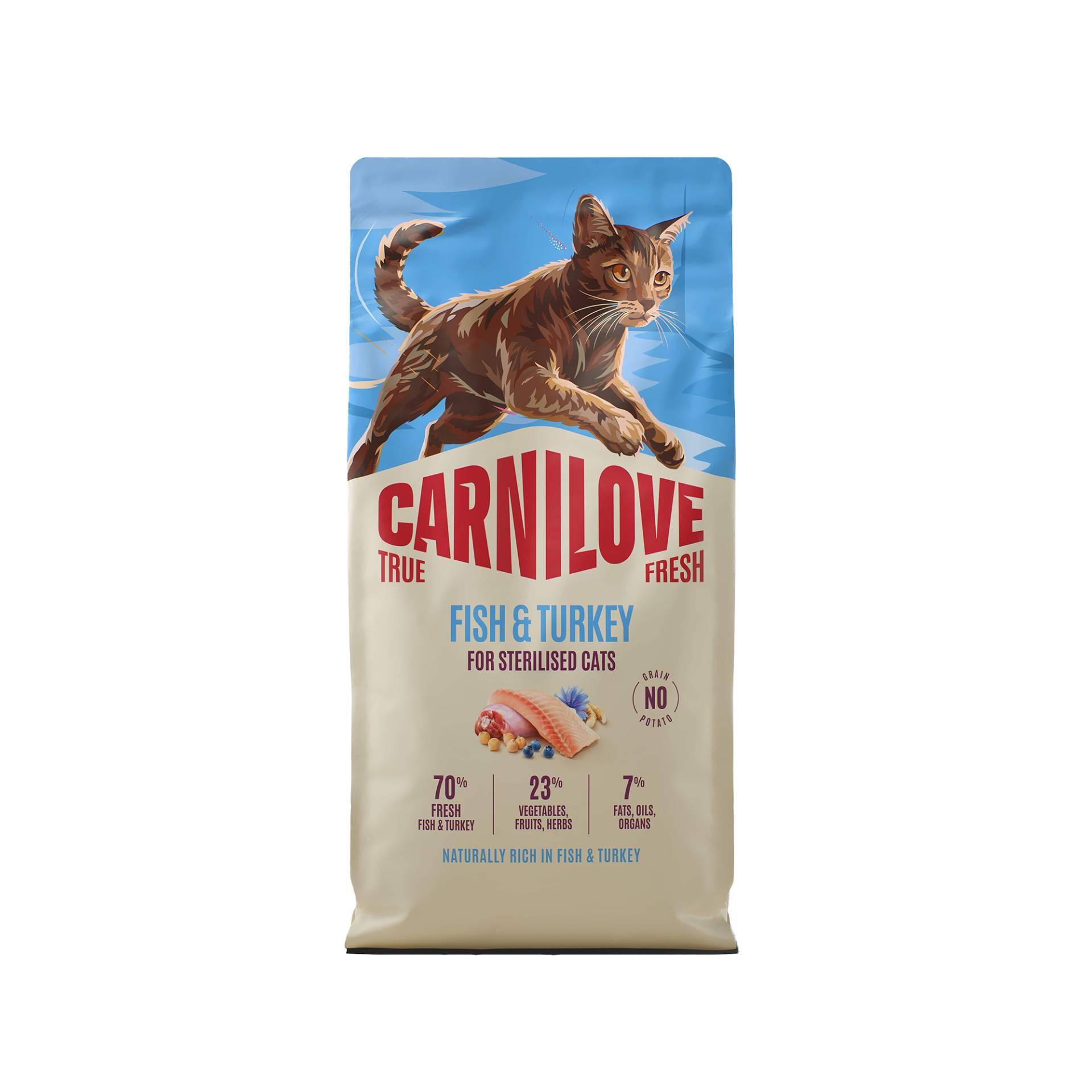 Carnilove True Fresh Sterilised - Vis & Kalkoen - 2 x 2 kg von Carnilove