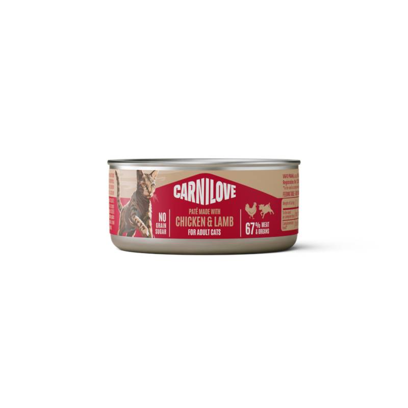 Sparpaket Carnilove Cat Paté 12 x 100 g - Huhn & Lamm Sparpaket Carnilove Cat Paté 12 x 100 g - Huhn & Lamm von Carnilove