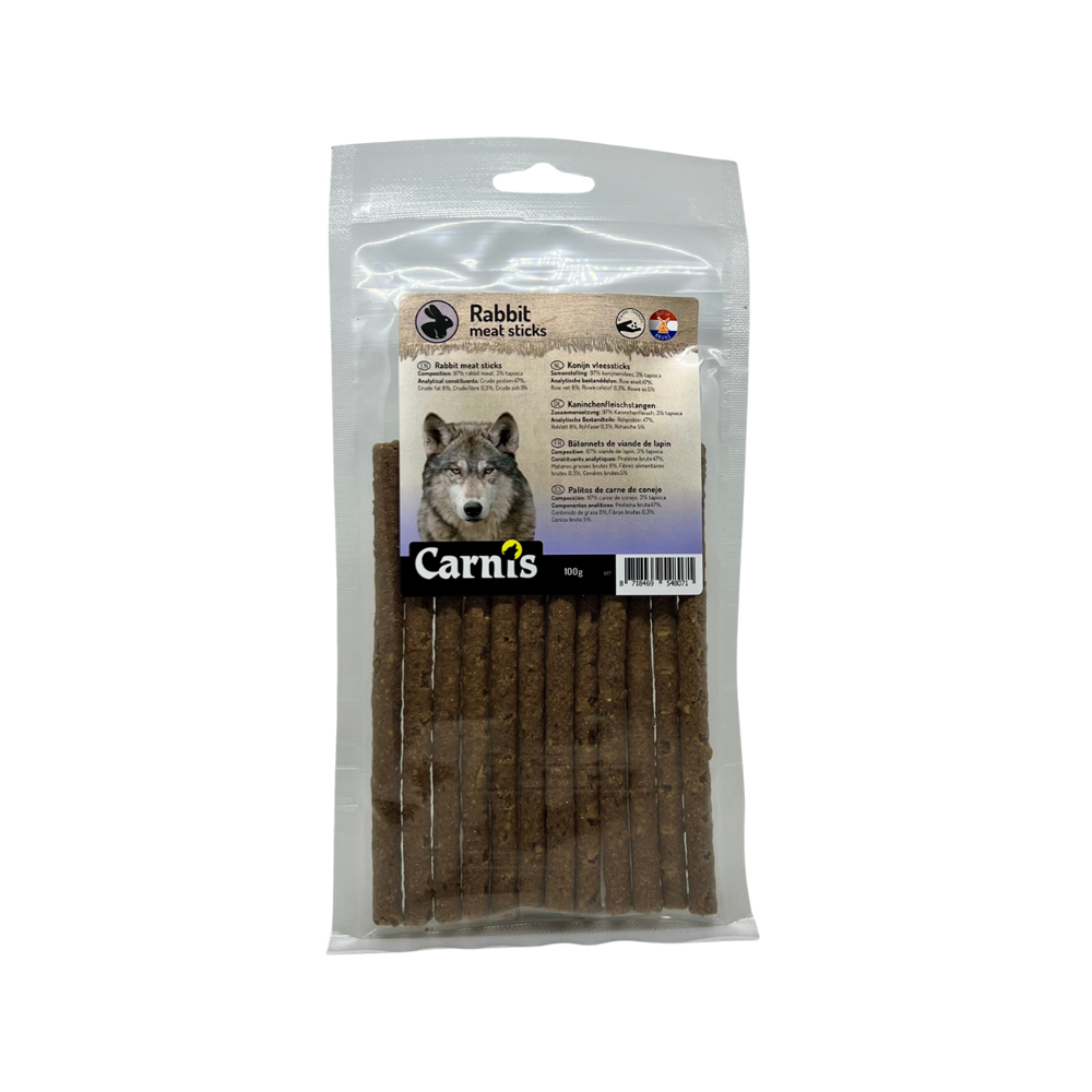 Carnis Fleischsticks - Kaninchen - 100 g Carnis Fleischsticks - Kaninchen - 100 g von Carnis