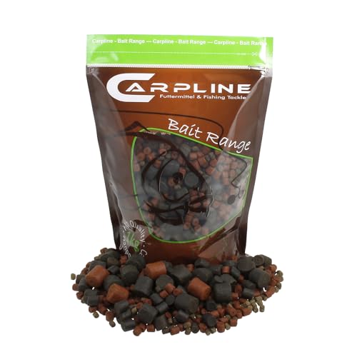 Carpline24 Halibut Pellet Mix 20kg 2-20mm - Baits zum Anfüttern & Angeln von Karpfen, Futterpellets als Angelköder, Verschiedene Partikelgrößen von Carpline24