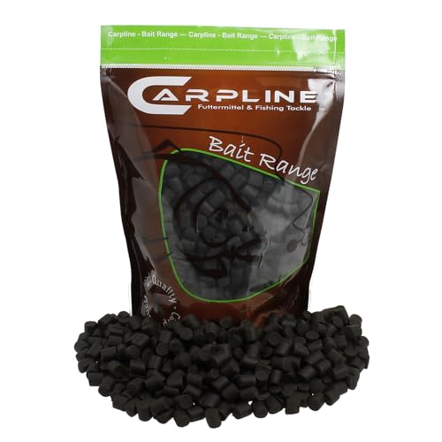 Carpline24 Bloody Halibut Pellets 25 kg 8 mm - Baits zum Anfüttern & Angeln von Karpfen, Futterpellets als Angelköder, Verschiedene Partikelgrößen von Carpline24