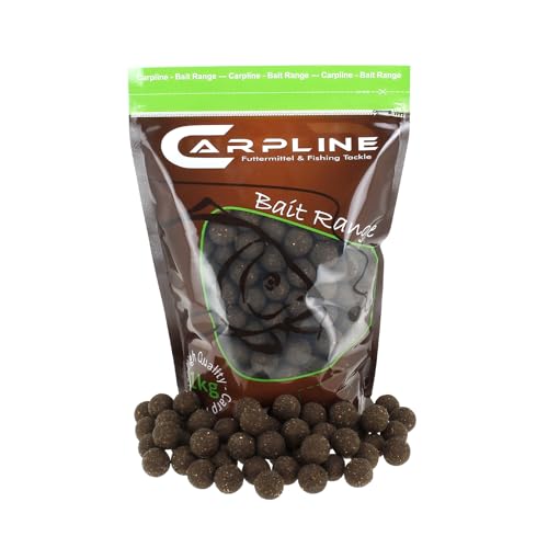 Carpline24 Premium Boilies Halibut Thunfisch 16 mm, 1 kg Beutel - Karpfenköder zum Angeln, Futterboilies zum Anfüttern von Karpfen, Angelfutter mit Lockstoff von Carpline24