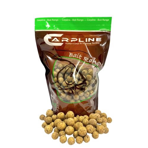 Carpline24 Premium Boilies Tinuts Tigernuss 16 mm, 1 kg Beutel - Karpfenköder zum Angeln, Futterboilies zum Anfüttern von Karpfen, Angelfutter mit Lockstoff von Carpline24