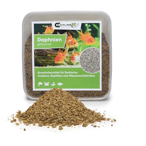Carpline24 Getrocknete Wasserflöhe Daphnien 2000ml - Fischfutter für Teichfische & Zierfische, Natürliches Futter für Wasserschildkröten, Reptilien & Vögel von Carpline24