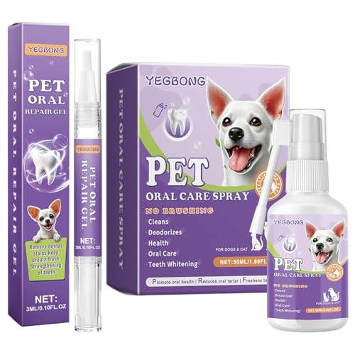 Dentalspray für Hunde Petsmile Stift Pet Smile Stift Reinigungsstift für Haustier ZahnbüRsten ZahnbüRstenstift für Haustiere Haustier Zahnreinigungsstift Zur Linderung Von Mundgeruch Und Zahnstein von Carreneu