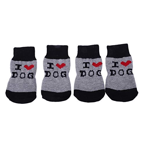 Carriere Ich Liebe Hund gestrickte rutschfeste Haustier Socken schwarz Carriere Ich Liebe Hund gestrickte rutschfeste Haustier Socken schwarz von Carriere