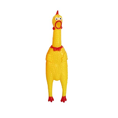Carry stone Schreien Chicken Toy Rubber Squawking Chicken Fun Hundespielzeug Größe M Praktisch und nützlich von Carry stone