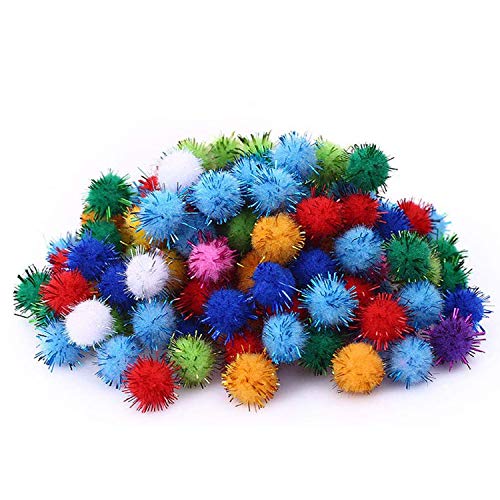 Carykon katze Sparkle Balls My Cat's Favorite Toy Pom Balls – 50 Stück von Carykon
