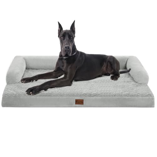 Casa Paw XXL-Hundebett mit Nackenrolle, orthopädisches Hundebett für extra große Hunde, wasserdichte Haustier-Couch-Betten, Größe XL, großes Haustier-Sofa mit abnehmbarem, waschbarem Bezug Casa Paw XXL-Hundebett mit Nackenrolle, orthopädisches Hundebett für extra große Hunde, wasserdichte Haustier-Couch-Betten, Größe XL, großes Haustier-Sofa mit abnehmbarem, waschbarem Bezug von Casa Paw