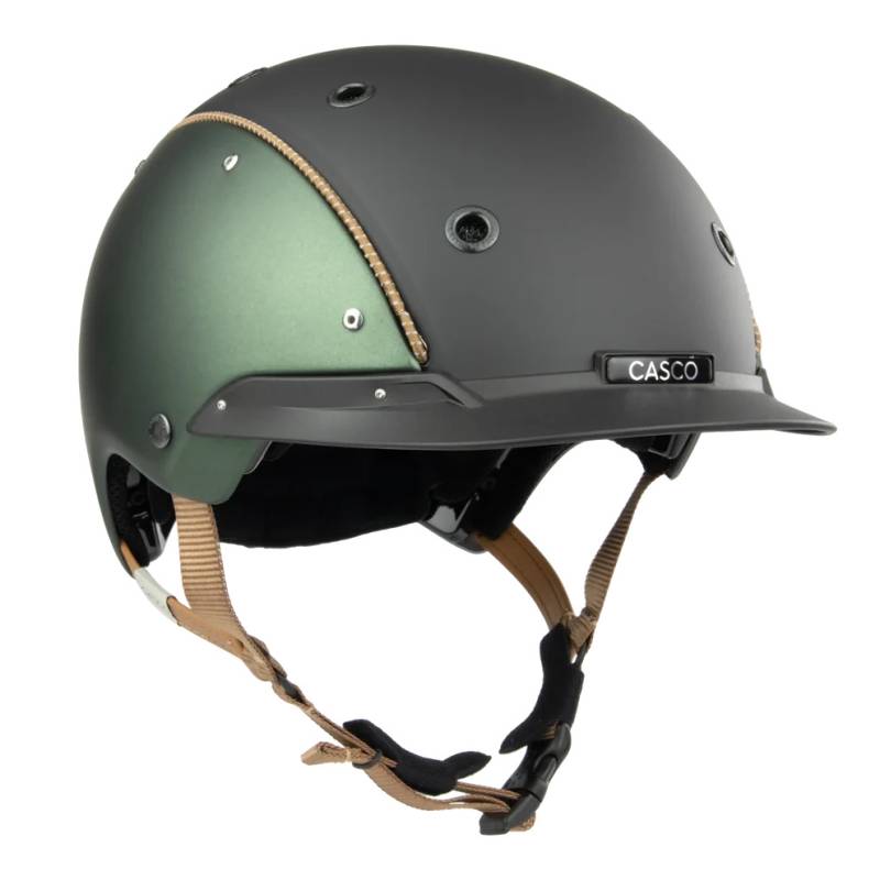 Casco Champ Regal Reithelm Grün Matt, Gr. M (56-58 cm) von Casco