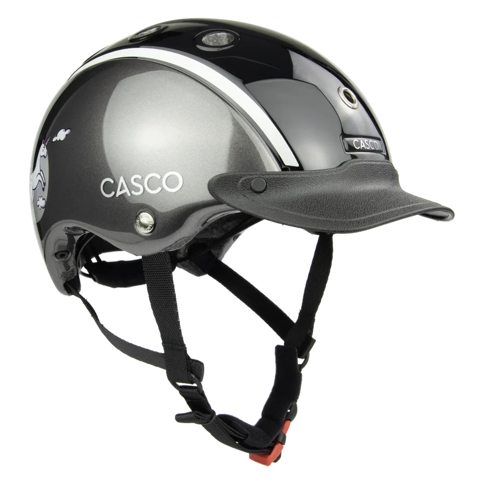 Casco Nori Mondstrahl Kinderreithelm Anthrazit, Gr. Xs (50-52 cm) von Casco