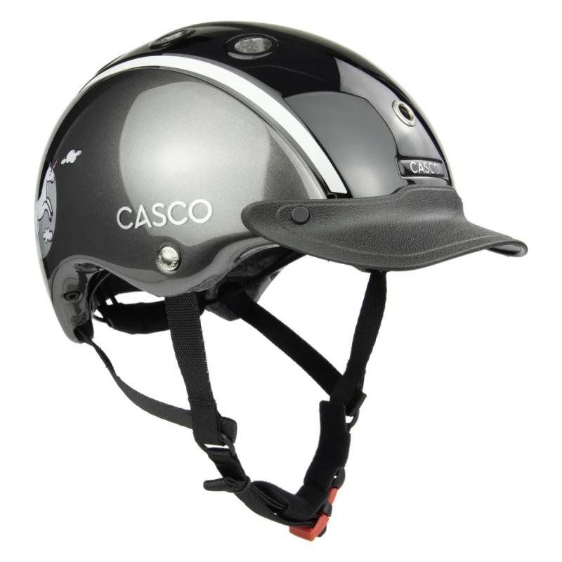 Casco Nori Mondstrahl Kinderreithelm Anthrazit, Gr. Xs (50-52 cm) von Casco