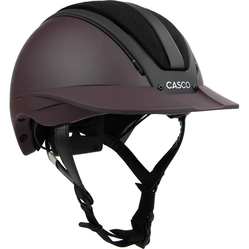 Casco Reithelm Duell One Finesse Merlot  Weinrot gesteppt, Gr. L (58-60 cm) von Casco