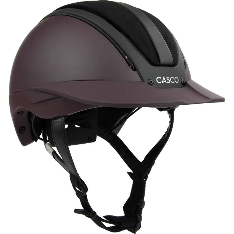 Casco Reithelm Duell One Finesse Merlot  Weinrot gesteppt, Gr. S (51-54 cm) von Casco