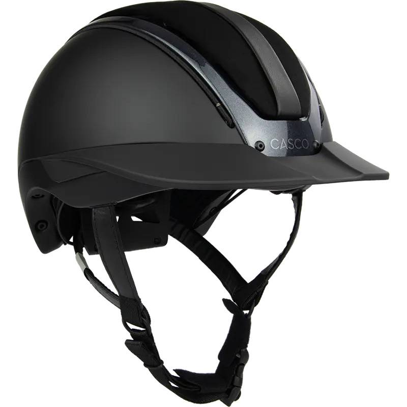 Casco Reithelm Duell One Prime Onyx  Schwarz velours, Gr. L (58-60 cm) von Casco