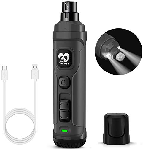 Casfuy Krallenschleifer für Hunde mit 2 LED-Leuchten – 2 Geschwindigkeiten, leiser, leistungsstarker elektrischer Krallenschneider für kleine, mittelgroße Hunde und Katzen Casfuy Krallenschleifer für Hunde mit 2 LED-Leuchten – 2 Geschwindigkeiten, leiser, leistungsstarker elektrischer Krallenschneider für kleine, mittelgroße Hunde und Katzen von Casfuy