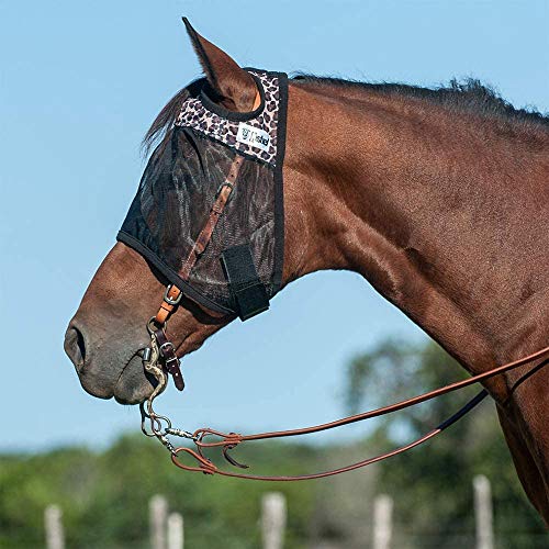 Cashel Quiet Ride Designer Pferd Fliegenmaske Leopard Warmblut von Cashel