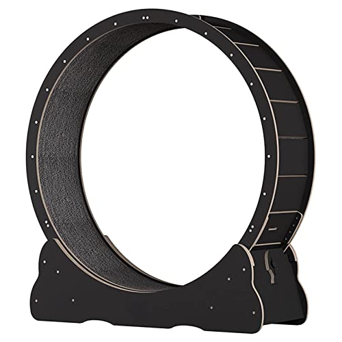 Silent Pet Treadmühle, No-Gap-Design Holzspinner-Trainingrad Rennen Rad, Sicherheit Stummes Katze Kletterrahmen Gewichtsverlust Gerät, Haustierspielzeug Fitness mit Verriegelungsvorrichtung,Black-XL Silent Pet Treadmühle, No-Gap-Design Holzspinner-Trainingrad Rennen Rad, Sicherheit Stummes Katze Kletterrahmen Gewichtsverlust Gerät, Haustierspielzeug Fitness mit Verriegelungsvorrichtung,Black-XL von Cashwise