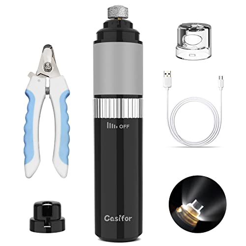 Casifor Krallenschleifer für Hunde mit 2 LED-Leuchten, 40 dB super-leise Krallenschere für kleine, mittelgroße Hunde und Katzen Casifor Krallenschleifer für Hunde mit 2 LED-Leuchten, 40 dB super-leise Krallenschere für kleine, mittelgroße Hunde und Katzen von Casifor
