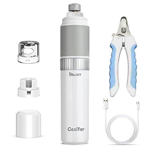 Casifor Krallenschleifer für Hunde, Krallenschere 40 dB super-leise für kleine, mittelgroße Hunde und Katzen Vögel (Ohne LED-Licht) Casifor Krallenschleifer für Hunde, Krallenschere 40 dB super-leise für kleine, mittelgroße Hunde und Katzen Vögel (Ohne LED-Licht) von Casifor