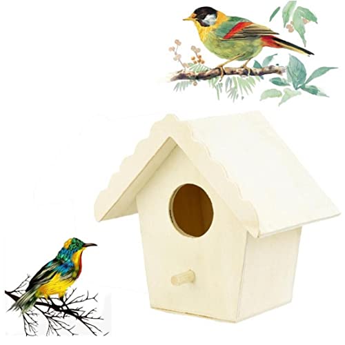 Vogel Nistkasten Naturholz Hanging Nist Box Home Birds Für Garten Im Freien Baum Balkon von Casiler