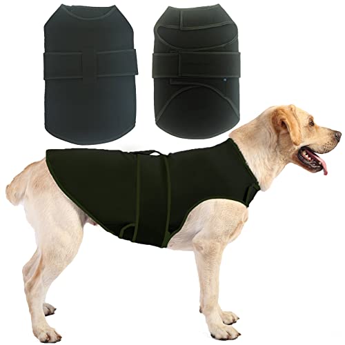 Caslfuca Hunde-Angstweste, beruhigende Jacke für kleine, mittelgroße und große Hunde, Hunde-Shirt, Wickel für drinnen und draußen, Feuerwerk, Donner, Reisen, Trennung von Caslfuca