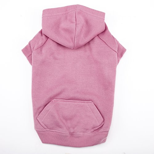 Casual Canine Basic Hoodie für Hunde, 30,5 cm, Rosa von Casual Canine