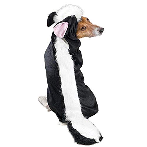 Casual Canine Lil' Stinker Hundekostüm, Größe M, für Längen bis 40,6 cm, Schwarz/Weiß von Casual Canine