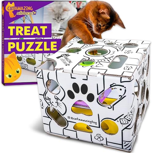 Cat Amazing Sliders -?Interactive Treat Puzzle Cat Toy -?Active Food Puzzle Feeder Cat Amazing Sliders -?Interactive Treat Puzzle Cat Toy -?Active Food Puzzle Feeder von Cat Amazing