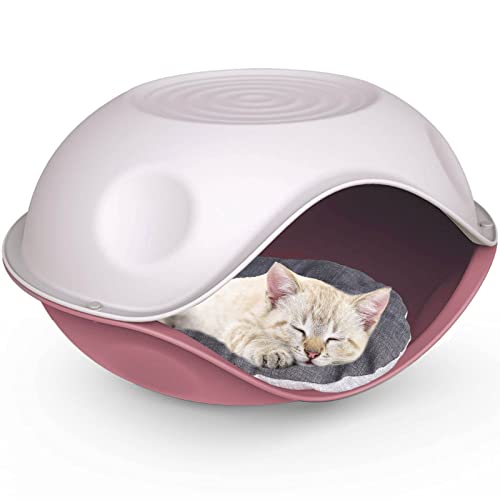 Cat Centre Katzenhütte Für Draußen Katzenhaus Indoor Outdoor Wetterfeste Katzenhöhle Katzenbett Katzenkorb Für Katzen Und Kleine Hunde Plastik Pflegeleicht Robust Rosa 57,5 x 31 x 15,5 cm Cat Centre Katzenhütte Für Draußen Katzenhaus Indoor Outdoor Wetterfeste Katzenhöhle Katzenbett Katzenkorb Für Katzen Und Kleine Hunde Plastik Pflegeleicht Robust Rosa 57,5 x 31 x 15,5 cm von Cat Centre