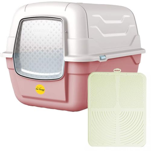 Cat Centre Katzenklo Mit Deckel Katzentoilette Mit Abdeckung Klapptür Mit Schaufel Kohlefilter Und Creme Katzenstreu Matte Für Große Katzen Rosa 38 x 37 x 49 cm Cat Centre Katzenklo Mit Deckel Katzentoilette Mit Abdeckung Klapptür Mit Schaufel Kohlefilter Und Creme Katzenstreu Matte Für Große Katzen Rosa 38 x 37 x 49 cm von Cat Centre