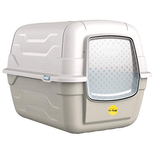 Cat Centre Katzenklo Mit Deckel Katzentoilette Mit Abdeckung Klapptür Mit Schaufel Und Kohlefilter Für Große Katzen Grau 38 x 37 x 49 cm Cat Centre Katzenklo Mit Deckel Katzentoilette Mit Abdeckung Klapptür Mit Schaufel Und Kohlefilter Für Große Katzen Grau 38 x 37 x 49 cm von Cat Centre