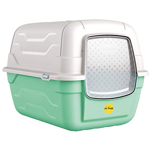 Cat Centre Katzenklo Mit Deckel Katzentoilette Mit Abdeckung Klapptür Mit Schaufel Und Kohlefilter Für Große Katzen Grün 38 x 37 x 49 cm Cat Centre Katzenklo Mit Deckel Katzentoilette Mit Abdeckung Klapptür Mit Schaufel Und Kohlefilter Für Große Katzen Grün 38 x 37 x 49 cm von Cat Centre