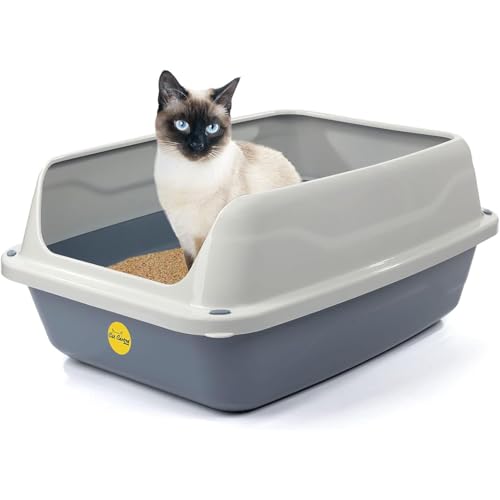Cat Centre Katzenklo Offen Mit Hohem Rand Katzentoilette Ohne Deckel Grau L 56 x 39 cm Cat Centre Katzenklo Offen Mit Hohem Rand Katzentoilette Ohne Deckel Grau L 56 x 39 cm von Cat Centre