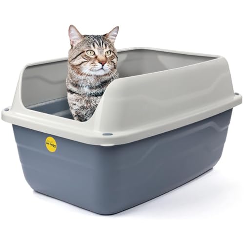 Cat Centre Katzenklo XL Offen Mit Extra Hohem Rand Katzentoilette Ohne Deckel Grau XL 56 x 40 cm Cat Centre Katzenklo XL Offen Mit Extra Hohem Rand Katzentoilette Ohne Deckel Grau XL 56 x 40 cm von Cat Centre
