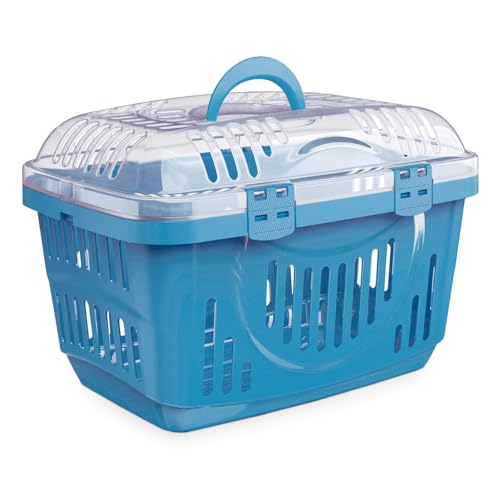 Cat Centre Transportbox Katze Open Top Katzentransportbox Katzenkorb Katzenbox Transportbehälter Blau 49 x 34 x 32 cm Cat Centre Transportbox Katze Open Top Katzentransportbox Katzenkorb Katzenbox Transportbehälter Blau 49 x 34 x 32 cm von Cat Centre